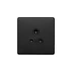 The Camden Collection Matt Black 5 Amp Socket Screwless