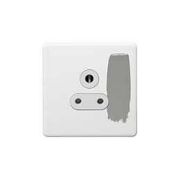 Soho Lighting Primed Paintable 5 Amp Socket with White Insert