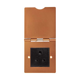 The Chiswick Collection Antique Copper 1 Gang 5 Amp Floor Socket