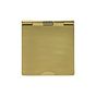 The Savoy Collection Brushed Brass 5 Amp Euromod Floor Socket 1 Gang Blk Ins