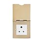 Brushed Brass 5Amp Floor Socket