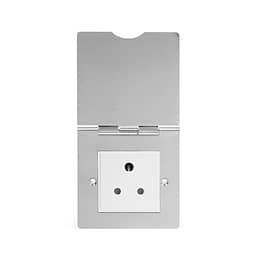 5 Amp Floor Socket Brushed Chrome