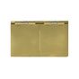 The Savoy Collection Brushed Brass Screwless Double Floor Outlet 13A Socket & USB Charger - Blk Ins