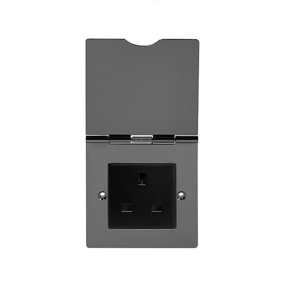 Black Nickel Dark Floor Socket