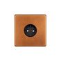 The Chiswick Collection Antique Copper 16A 1 Gang Euro Schuko Socket