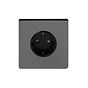 Dark Black Nickel Euro Socket