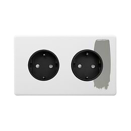 Paintable Schuko Socket