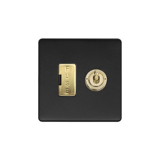 Matt Black and Brass Toggle Fused Spur
