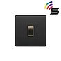 Matt Black and Antique Brass Smart Light Switch
