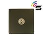 Soho Lighting Bronze & Brushed Brass 1 Gang 150W Zigbee Smart Toggle Switch