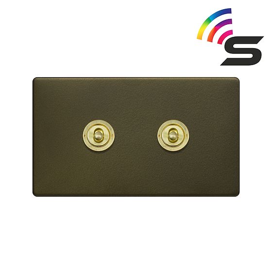 Bronze and Brass Smart Light Switch
