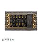 The Eton Collection Bronze 4 Gang Switch with 1 Dimmer (1x150W LED Dimmer 3x20A 2 Way Toggle)