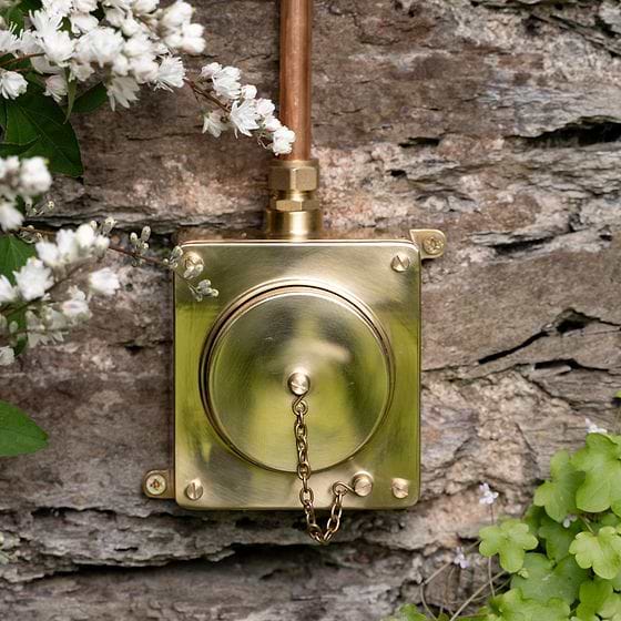 Soho Lighting Chelsea Solid Brass 1 Gang IP66 Outdoor 13A Socket