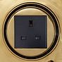 Soho Lighting Chelsea Solid Brass 1 Gang IP66 Outdoor 13A Socket