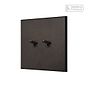 Heritage Bronze 2 Gang 2 Way Dimming Toggle Switch with Bronze Toggle - The Palaces Collection