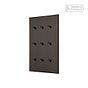 Heritage Bronze 9 Gang 2 Way Dimming Toggle Switch with Bronze Toggle - The Palaces Collection