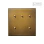 Aged Brass 5 Gang 2 Way Dimming Toggle Switch - The Palaces Collection