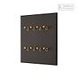 Heritage Bronze 8 Gang 2 Way Dimming Toggle Switch - The Palaces Collection