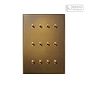 Aged Brass 12 Gang 2 Way Dimming Toggle Switch - The Palaces Collection