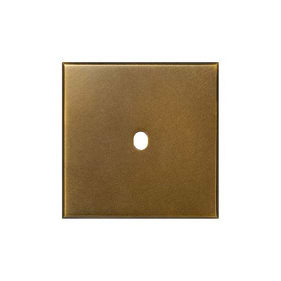 Aged Brass 1 Gang TM Module Grid Switch Plate - The Palaces Collection