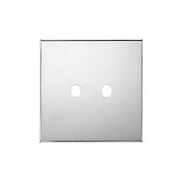 Nickel 2 Gang TM Module Grid Switch Plate - The Palaces Collection