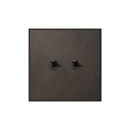 Heritage Bronze 2 Gang 20A 2 Way Toggle Switch with Bronze Toggle - The Palaces Collection