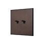 Heritage Bronze 2 Gang 20A Intermediate Toggle Switch with Bronze Toggle - The Palaces Collection