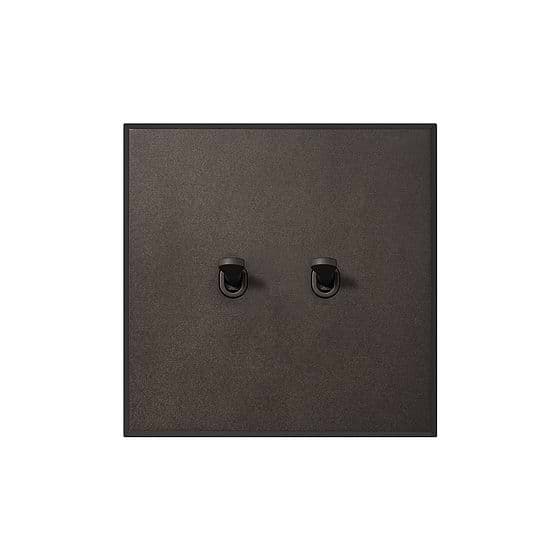 Heritage Bronze 2 Gang 20A 2 Way Retractive Toggle Switch with Bronze Toggle - The Palaces Collection