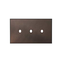 Heritage Bronze 3 Gang TM Rectangular Module Grid Switch Plate - The Palaces Collection