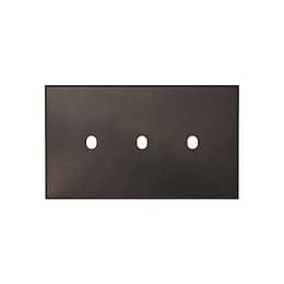 Heritage Bronze 3 Gang TM Module Grid Switch Plate - The Palaces Collection