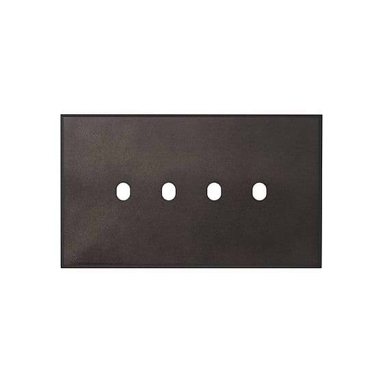Heritage Bronze 4 Gang TM Module Grid Switch Plate - The Palaces Collection