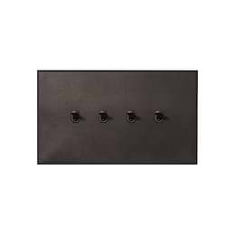 Heritage Bronze 4 Gang 20A 2 Way Retractive Toggle Switch with Bronze Toggle - The Palaces Collection