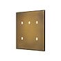 Aged Brass 5 Gang TM Module Grid Switch Plate - The Palaces Collection