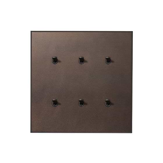 Heritage Bronze 6 Gang 20A 2 Way Toggle Switch with Bronze Toggle - The Palaces Collection