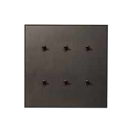 Heritage Bronze 6 Gang 20A 2 Way Retractive Toggle Switch with Bronze Toggle - The Palaces Collection
