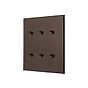 Heritage Bronze 6 Gang 20A 2 Way Toggle Switch with Bronze Toggle - The Palaces Collection
