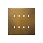 Aged Brass 8 Gang TM Module Grid Switch Plate - The Palaces Collection