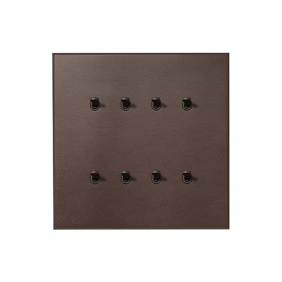 Heritage Bronze 8 Gang 2 Way Dimming Toggle Switch with Bronze Toggle - The Palaces Collection