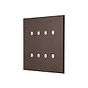 Heritage Bronze 8 Gang TM Module Grid Switch Plate - The Palaces Collection