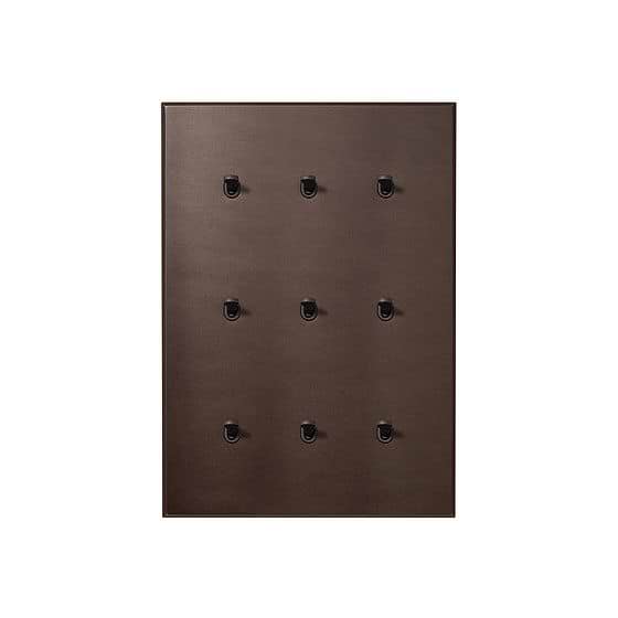 Heritage Bronze 9 Gang 20A 2 Way Toggle Switch with Bronze Toggle - The Palaces Collection