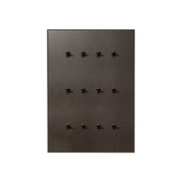 Heritage Bronze 12 Gang 20A 2 Way Retractive Toggle Switch with Bronze Toggle - The Palaces Collection