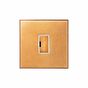 Natural Brass 13A Double Pole Unswitched Fused Spur with White Insert - The Palaces Collection