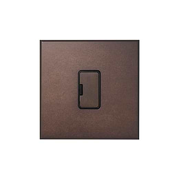 Heritage Bronze 13A Double Pole Unswitched Fused Spur with Black Insert  - The Palaces Collection