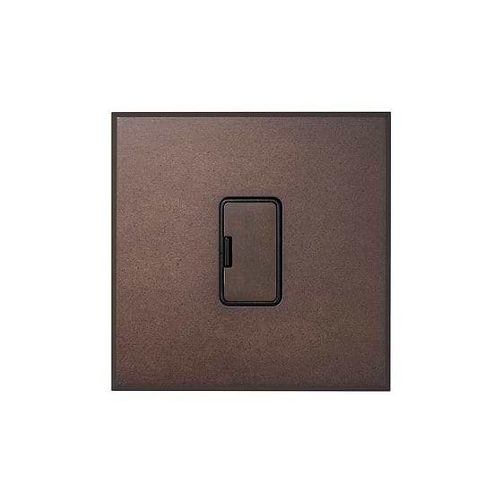 Heritage Bronze 13A Double Pole Unswitched Fused Spur with Black Insert  - The Palaces Collection