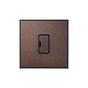 Heritage Bronze 13A Double Pole Unswitched Fused Spur with Black Insert  - The Palaces Collection