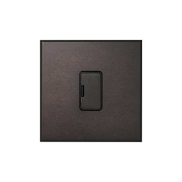 Heritage Bronze 13A Double Pole Unswitched Fused Spur with Black Insert - The Palaces Collection