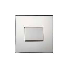 Nickel 1 Gang 10A 1 Way 3-Pole Extractor Fan Isolator Switch with White Insert  - The Palaces Collection