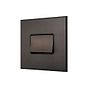 Heritage Bronze 1 Gang 10A 1 Way 3-Pole Extractor Fan Isolator Switch with Black Insert - The Palaces Collection