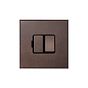 Heritage Bronze 13A Double Pole Switched Fused Spur with Black Insert - The Palaces Collection