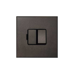Heritage Bronze 13A Double Pole Switched Fused Spur with Black Insert - The Palaces Collection